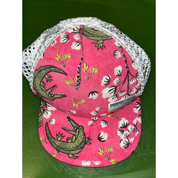 Patagonia pink trucker hat mesh gator adjustable - Picture 1 of 4
